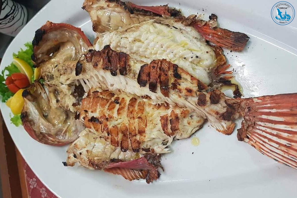Jadranska Delicija karpina Na Gradele Restaurant Orca 